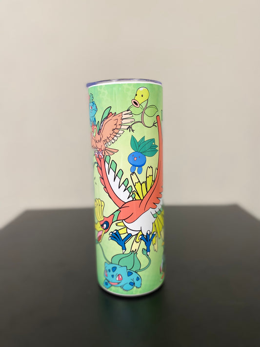 Green Pokemon Themed Tumbler Cup